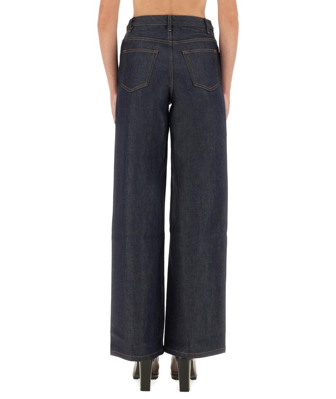 A.P.C. Синие хлопковые прямые джинсы, фото 4