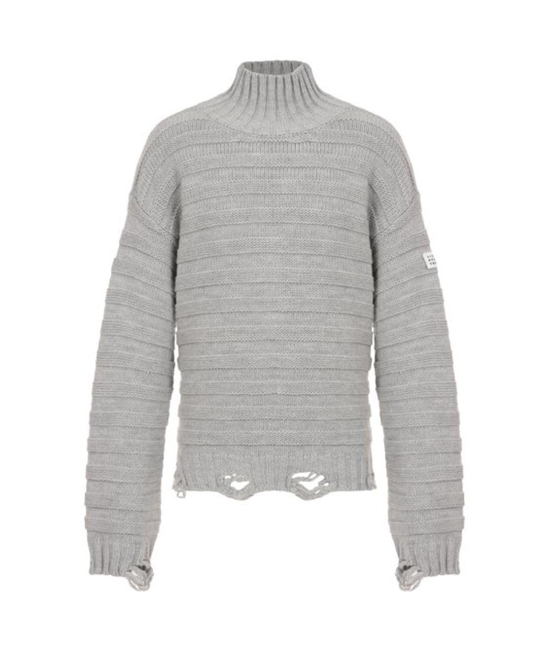 MM6 MAISON MARGIELA Серый шерстяной джемпер / свитер, фото 1