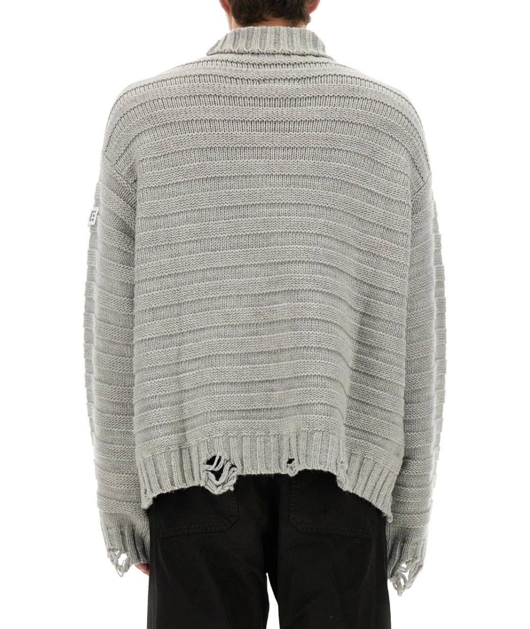 MM6 MAISON MARGIELA Серый шерстяной джемпер / свитер, фото 4