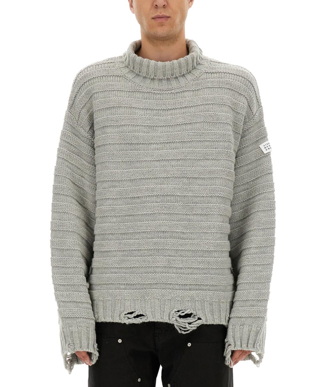 MM6 MAISON MARGIELA Серый шерстяной джемпер / свитер, фото 2