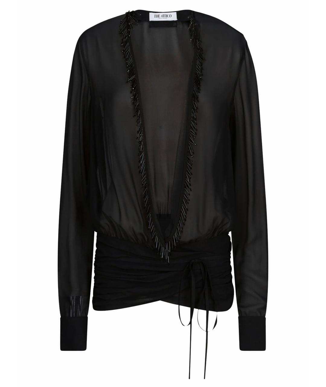 THE ATTICO Черная полиэстеровая блузы, фото 1