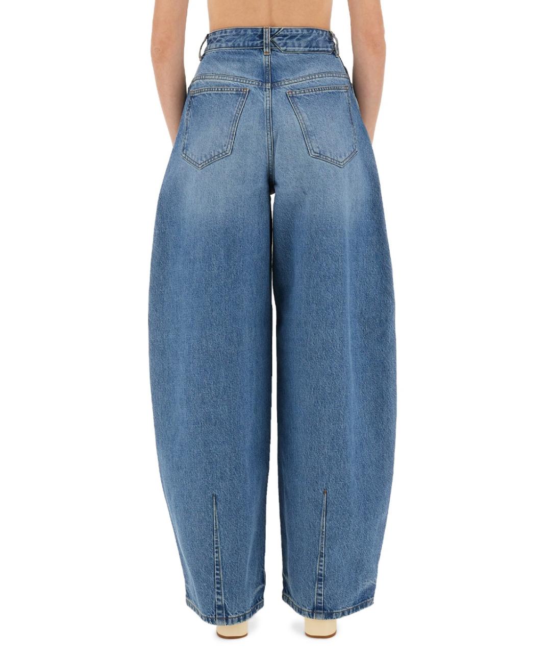 JACQUEMUS Синие хлопковые прямые джинсы, фото 4