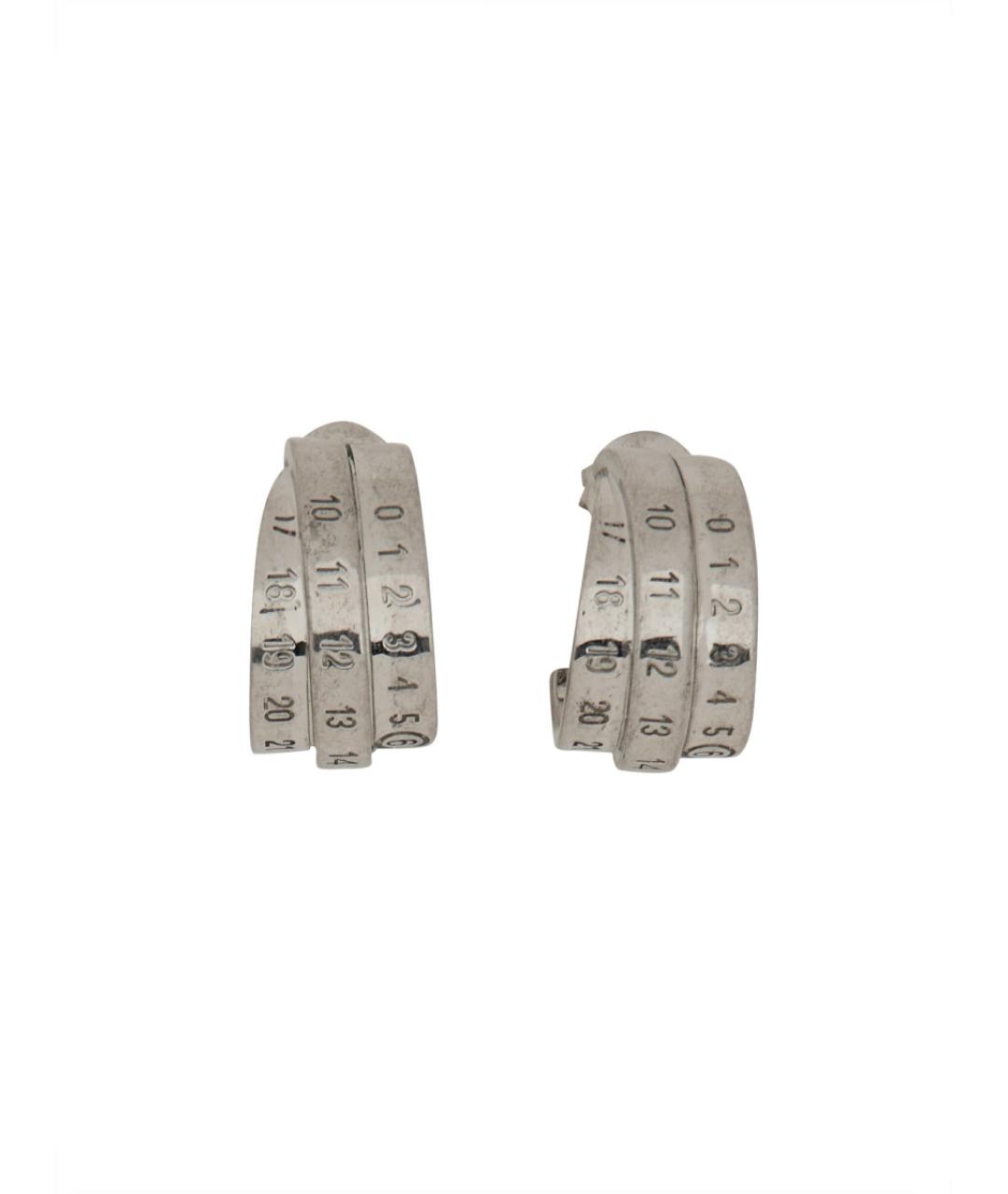 MM6 MAISON MARGIELA Серебряные металлические серьги, фото 1