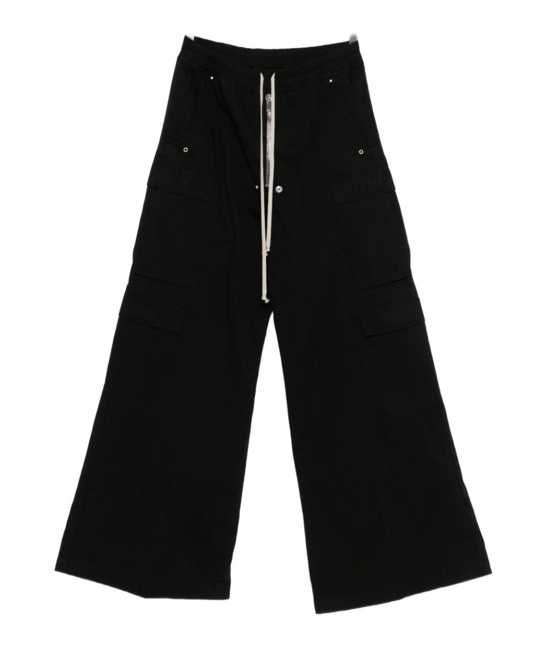 RICK OWENS DRKSHDW Черные хлопковые повседневные брюки, фото 1