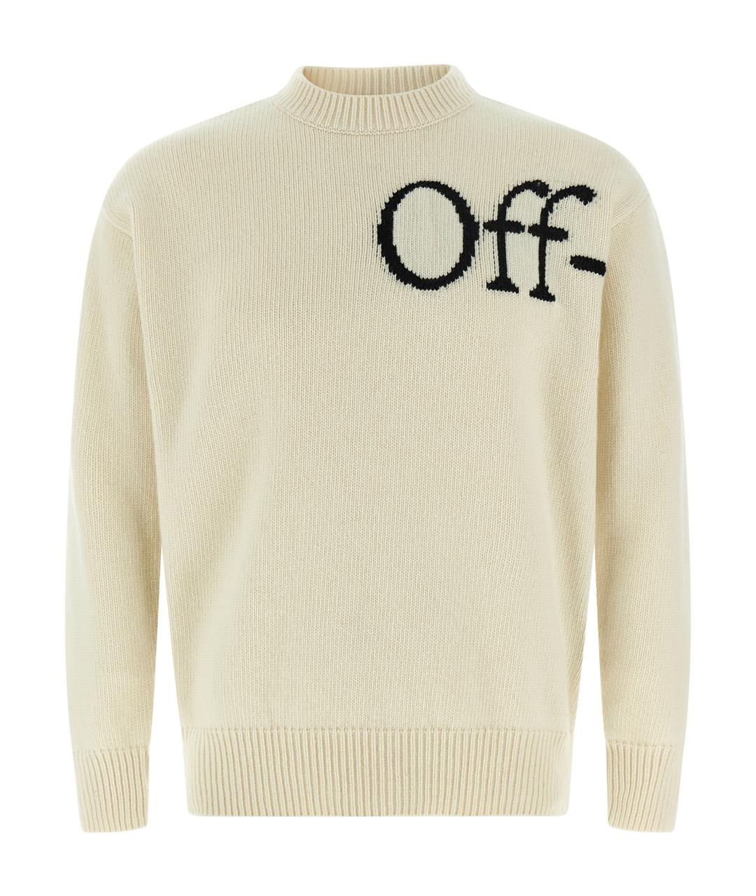 OFF-WHITE Белый шерстяной джемпер / свитер, фото 1