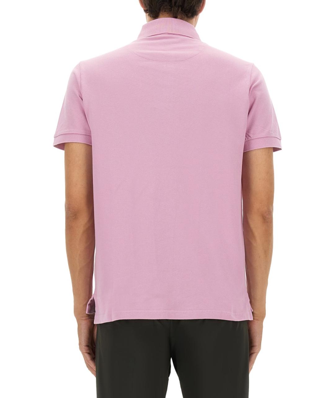 ETRO Розовое хлопковое поло с коротким рукавом, фото 4