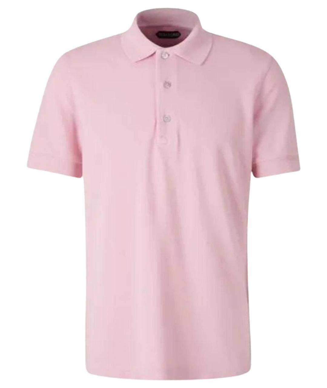 ETRO Розовое хлопковое поло с коротким рукавом, фото 1