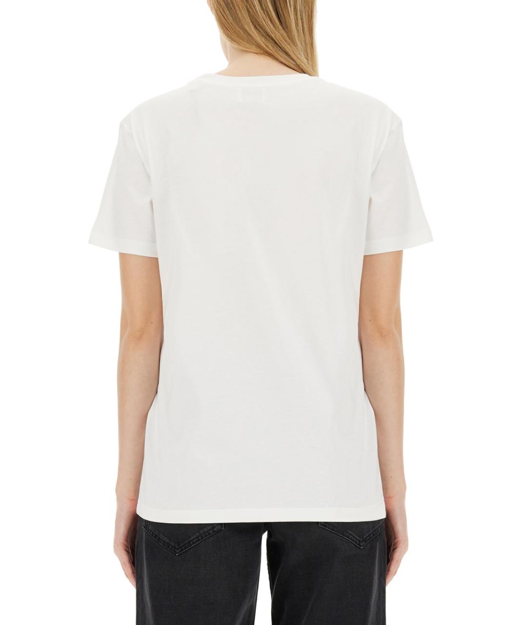 ISABEL MARANT Белая хлопковая футболка, фото 4