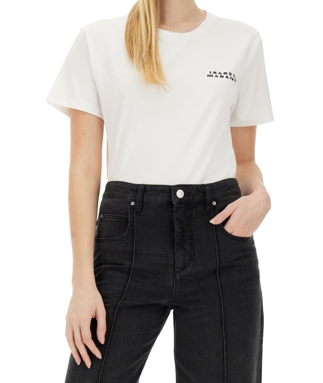 ISABEL MARANT Белая хлопковая футболка, фото 5
