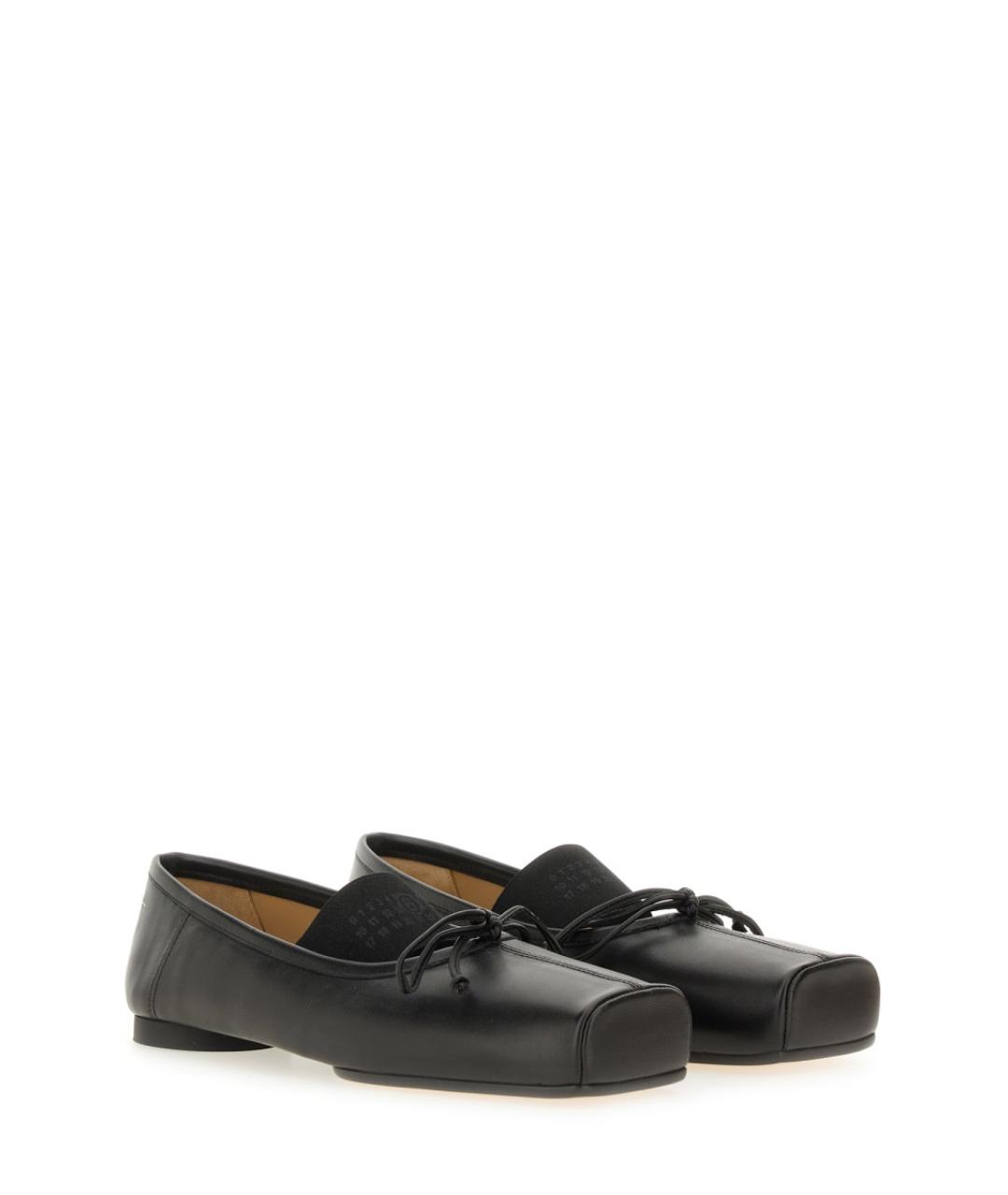 MM6 MAISON MARGIELA Черные кожаные балетки, фото 3