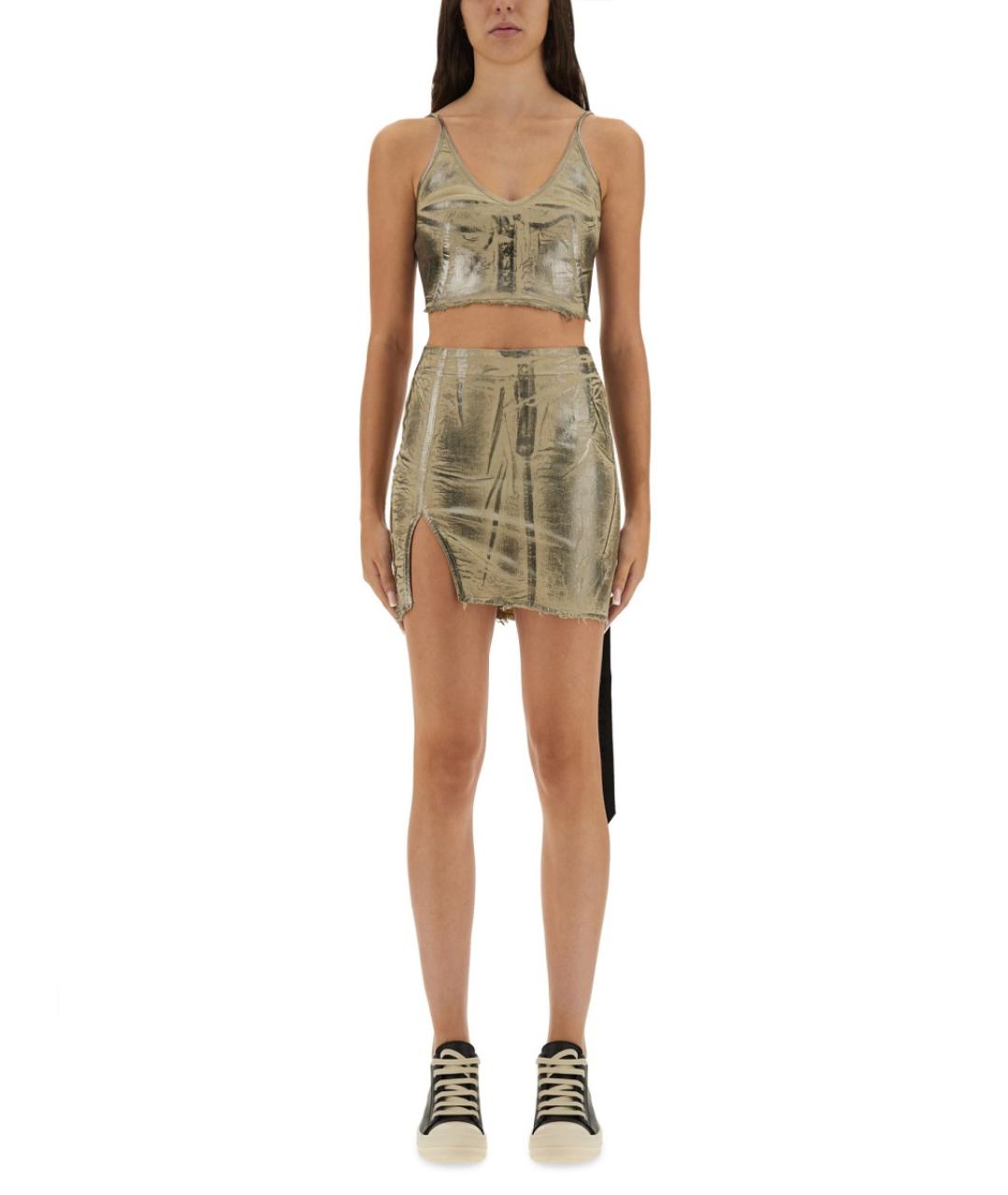 RICK OWENS DRKSHDW Золотая хлопковая блузы, фото 2