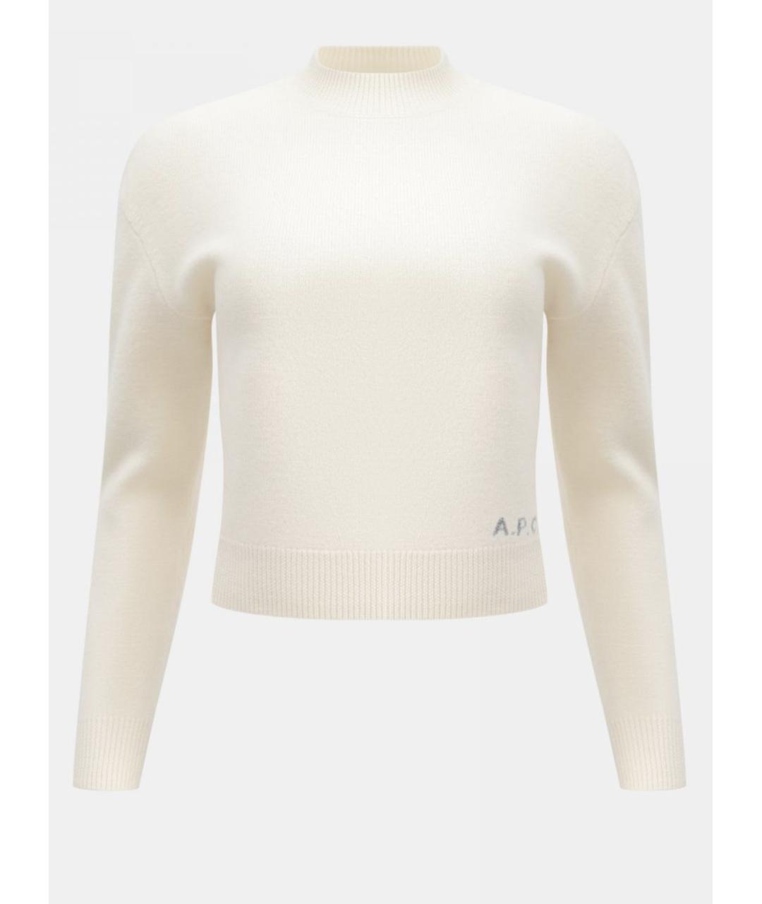 A.P.C. Белый шерстяной джемпер / свитер, фото 6