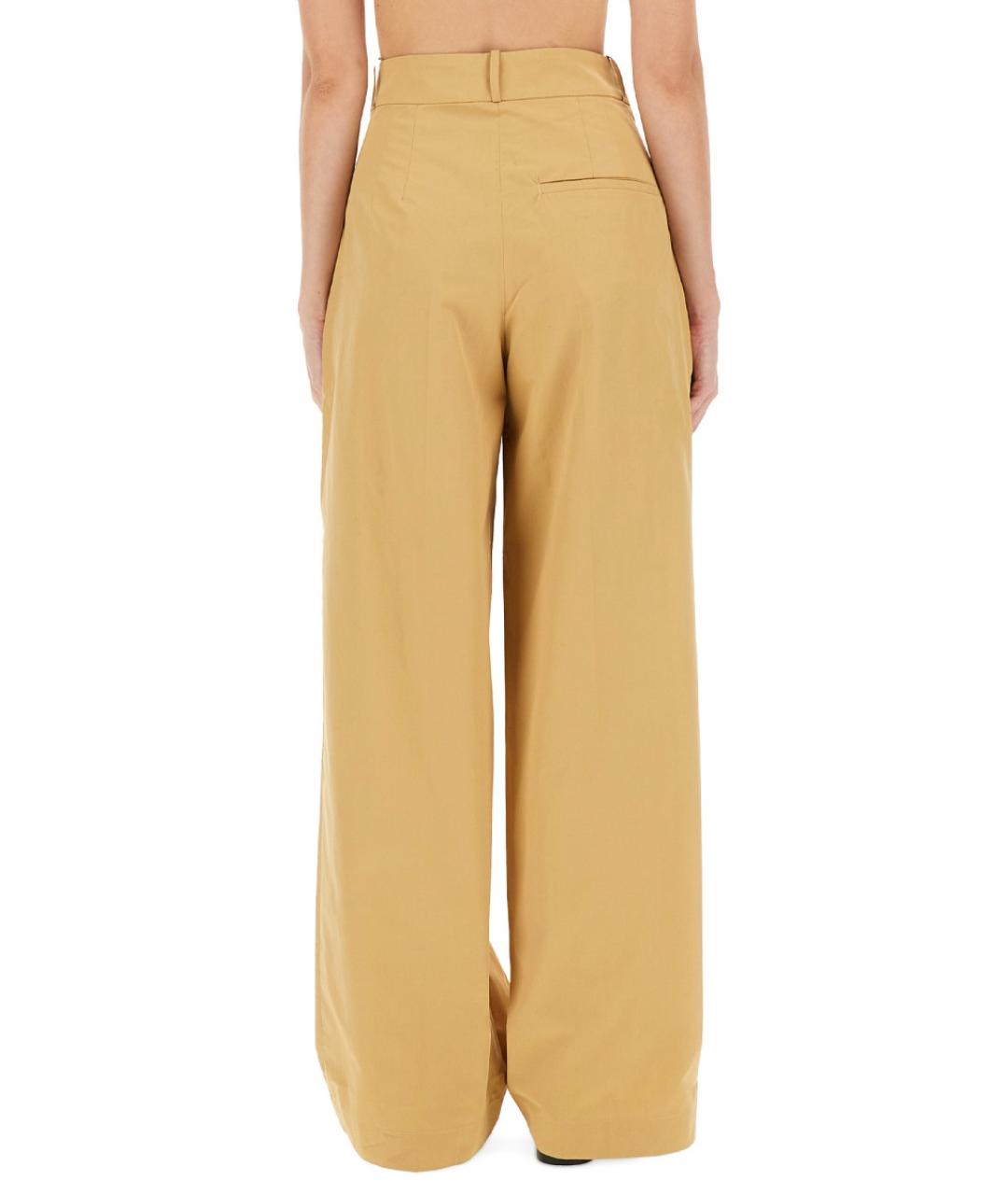 A.P.C. Желтые хлопковые прямые брюки, фото 3