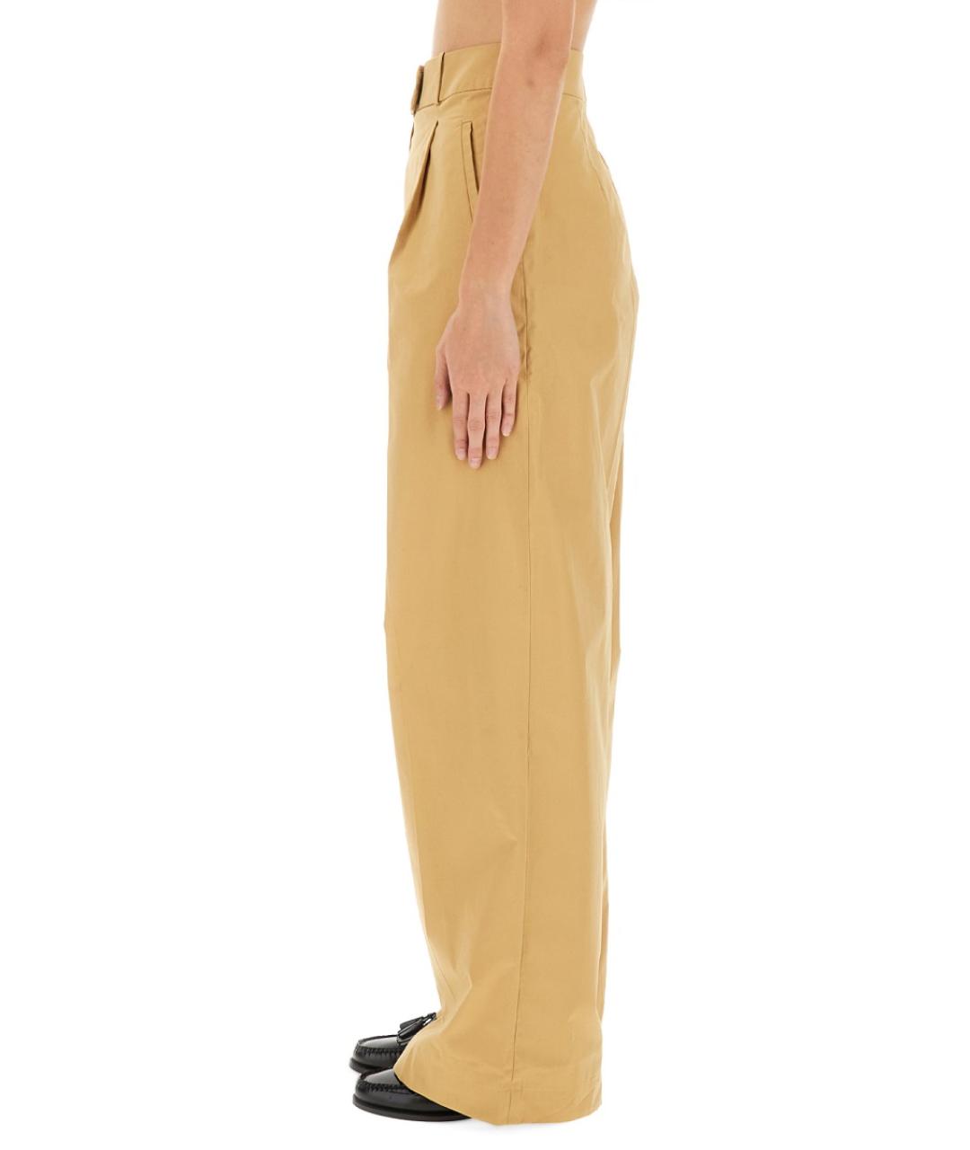 A.P.C. Желтые хлопковые прямые брюки, фото 4
