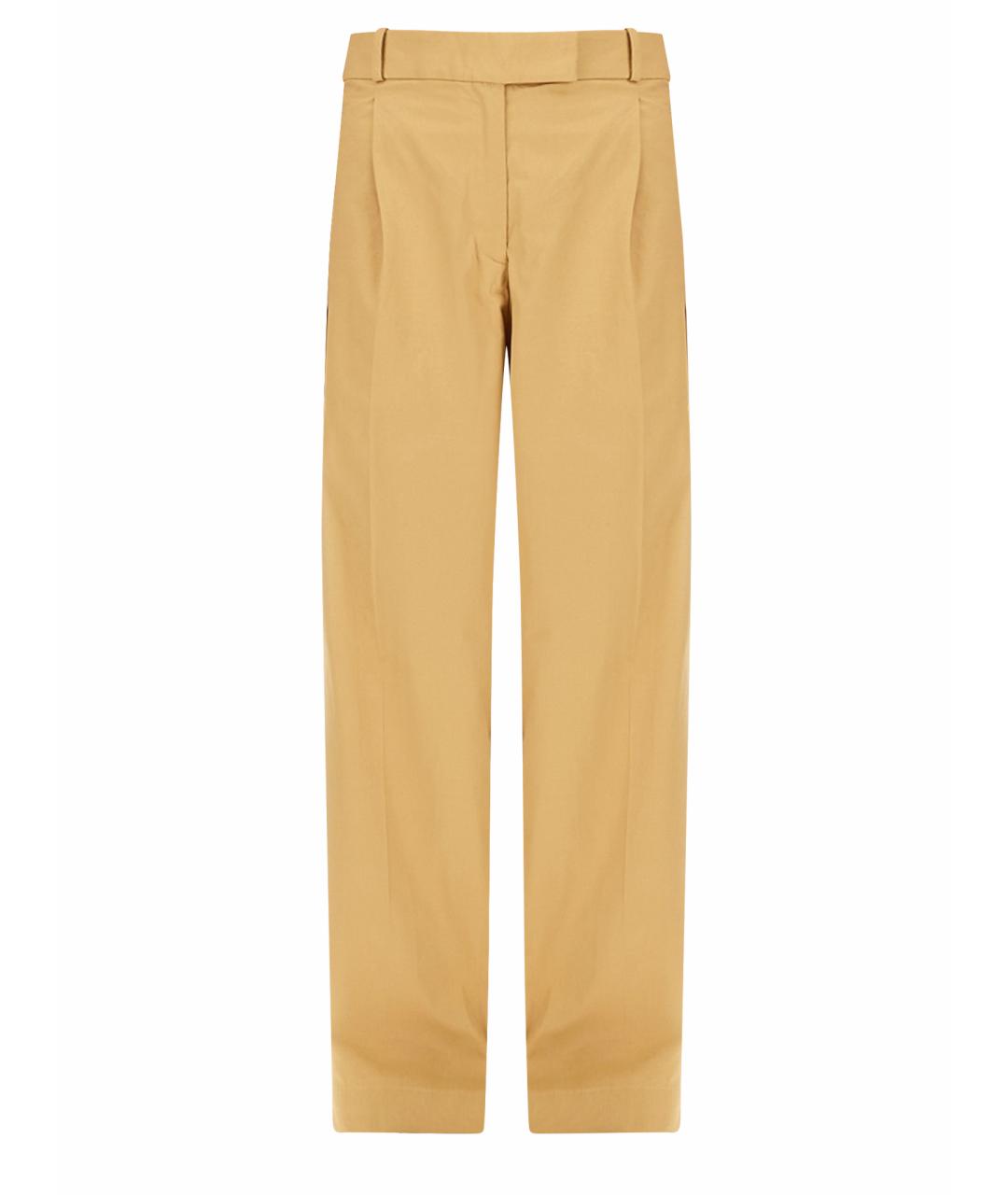 A.P.C. Желтые хлопковые прямые брюки, фото 1