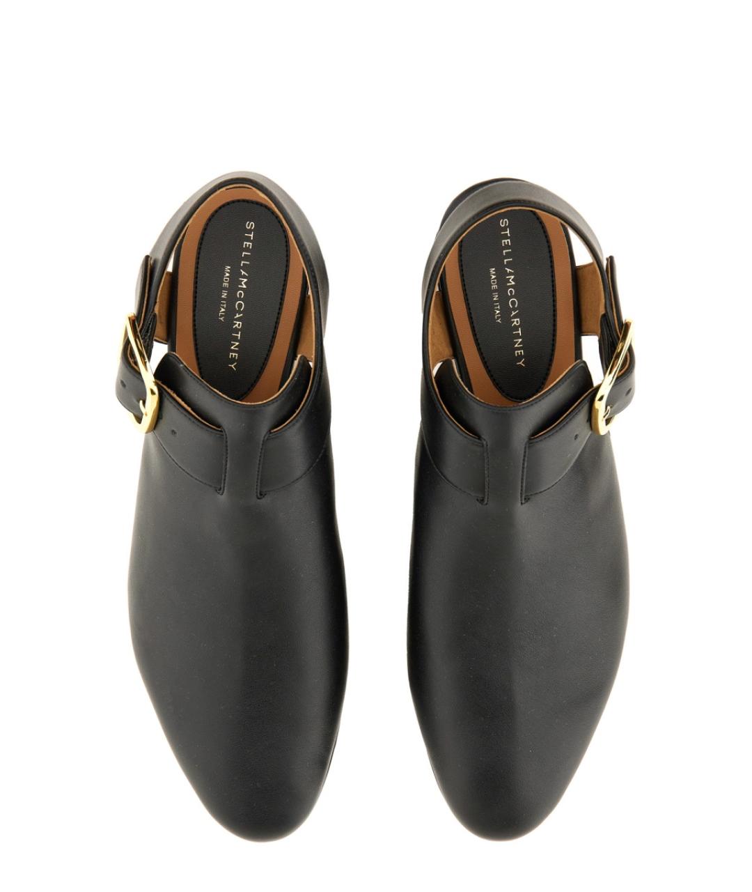 STELLA MCCARTNEY Черные кожаные босоножки, фото 6