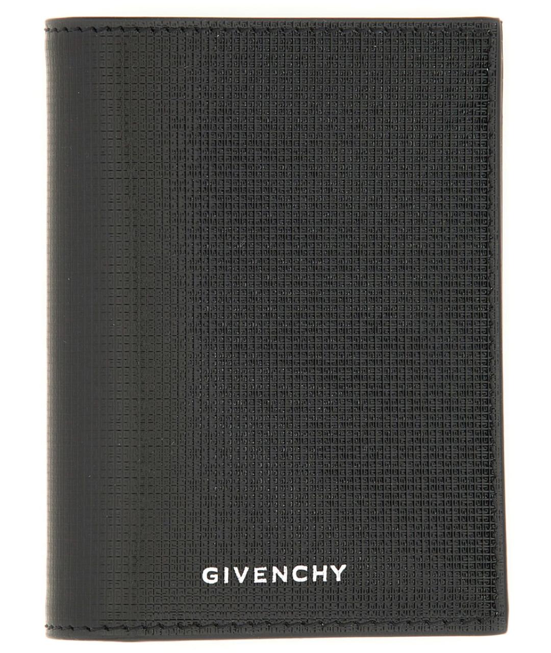 GIVENCHY Черный кожаный кошелек, фото 1