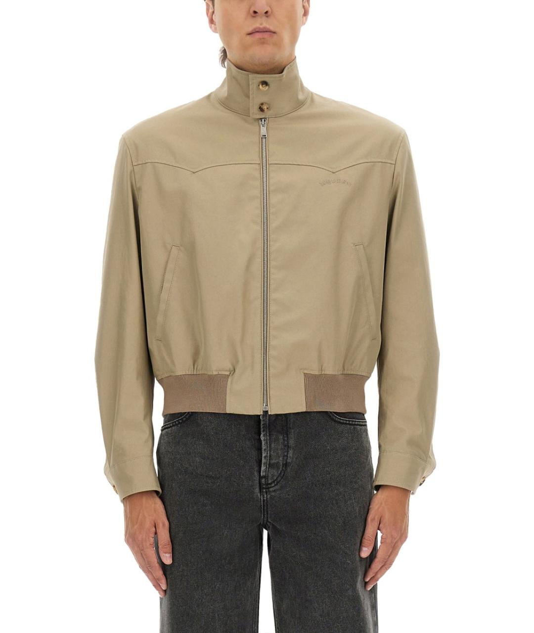 ALEXANDER MCQUEEN Бежевая хлопковая куртка, фото 2
