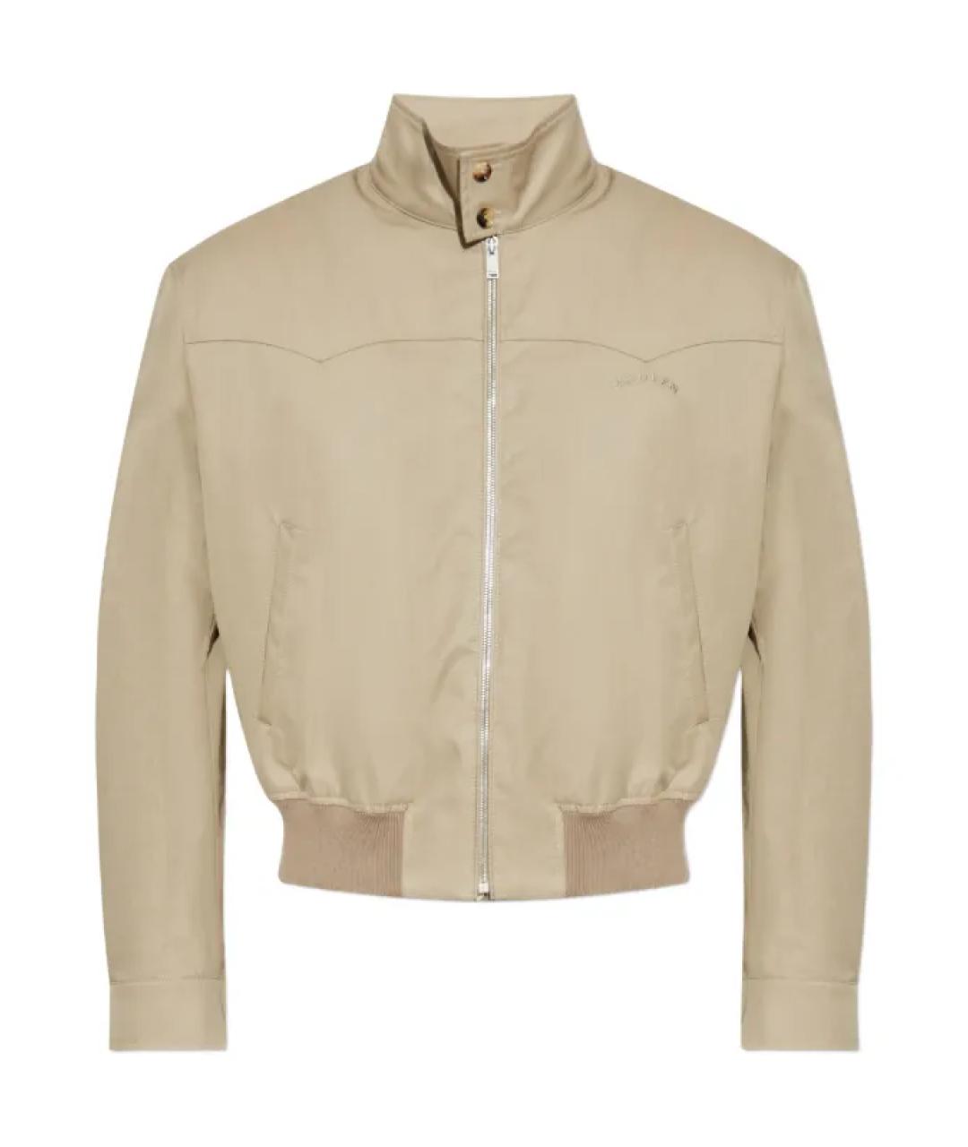 ALEXANDER MCQUEEN Бежевая хлопковая куртка, фото 1