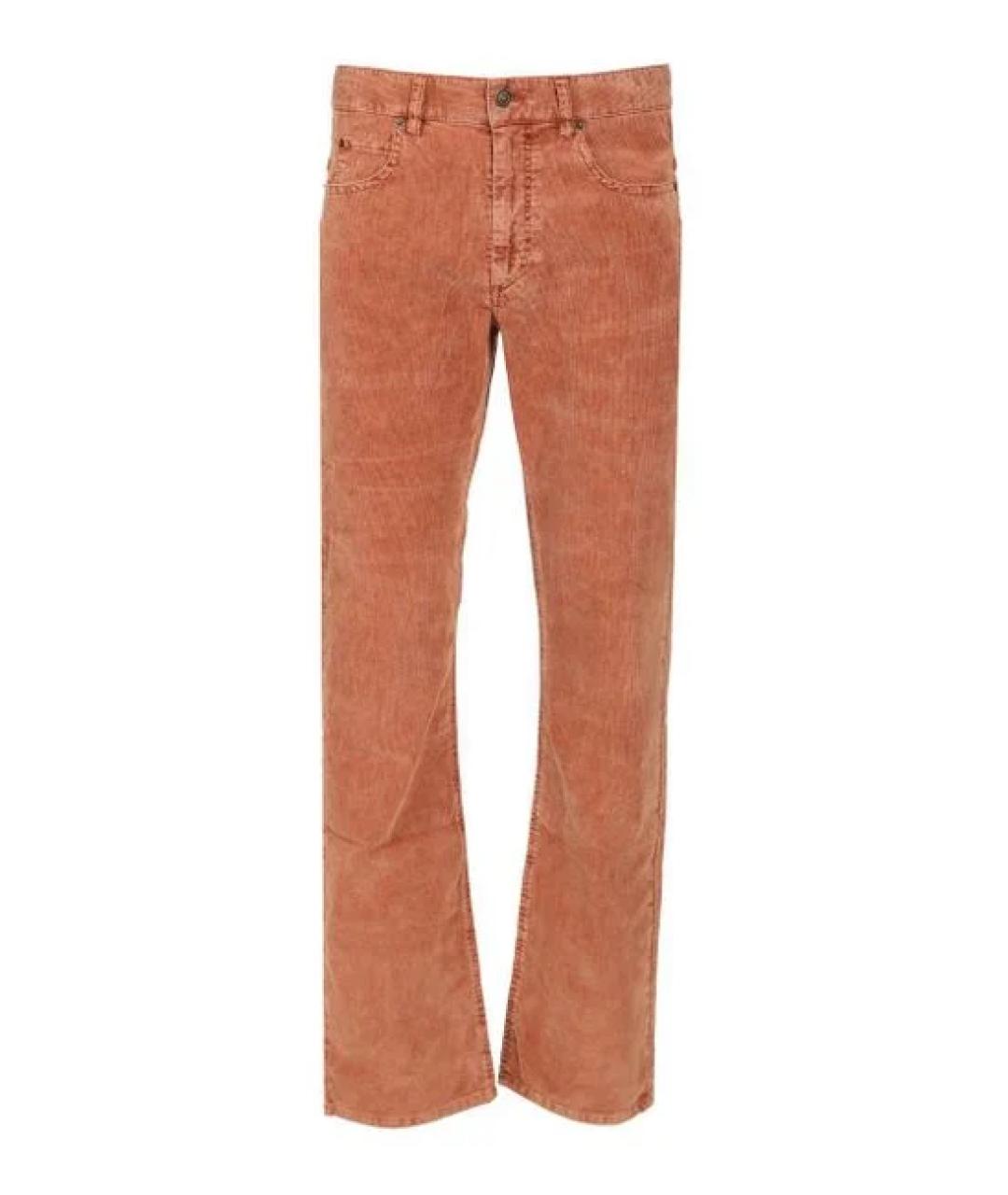 ISABEL MARANT Коричневые хлопковые прямые джинсы, фото 1