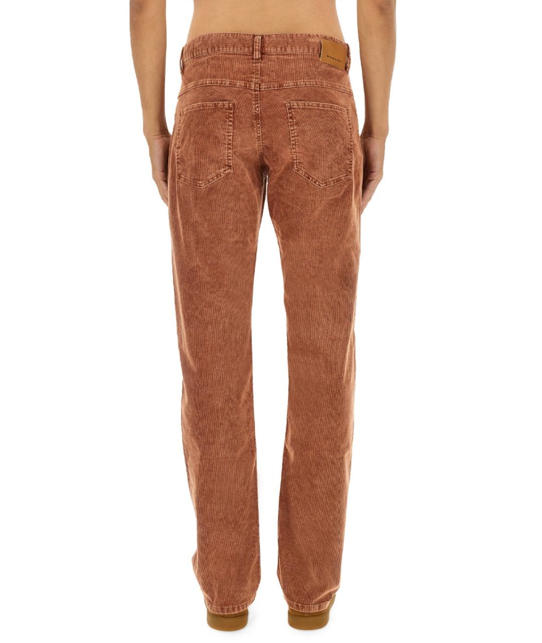 ISABEL MARANT Коричневые хлопковые прямые джинсы, фото 4
