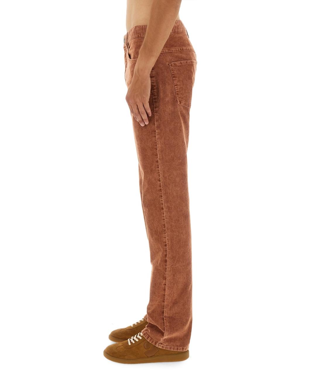 ISABEL MARANT Коричневые хлопковые прямые джинсы, фото 5