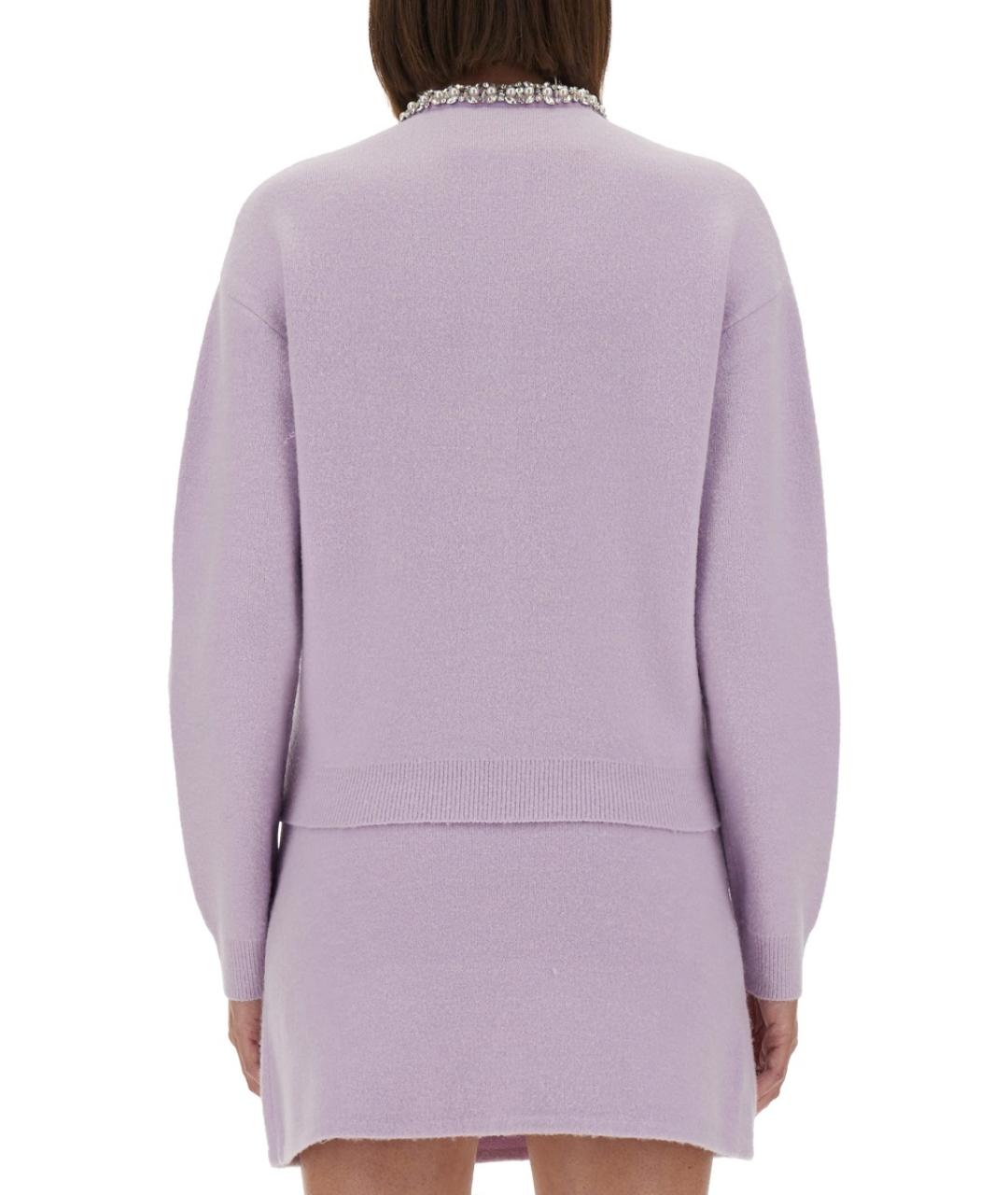 SELF-PORTRAIT Фиолетовый вискозный джемпер / свитер, фото 4