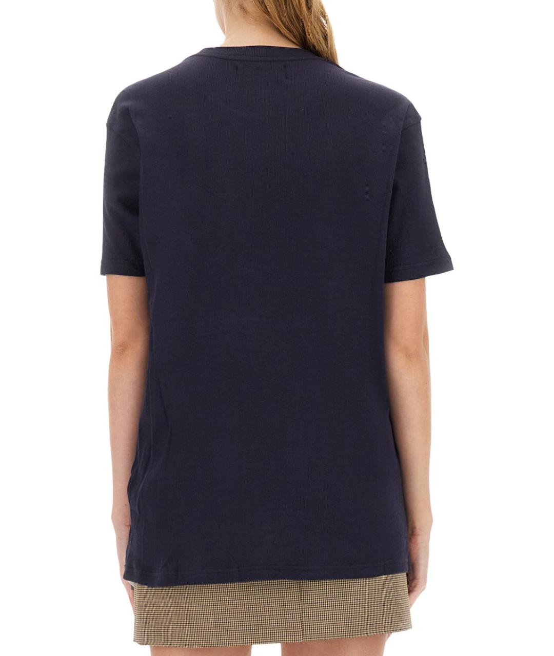 VIVIENNE WESTWOOD Синяя хлопковая футболка, фото 4