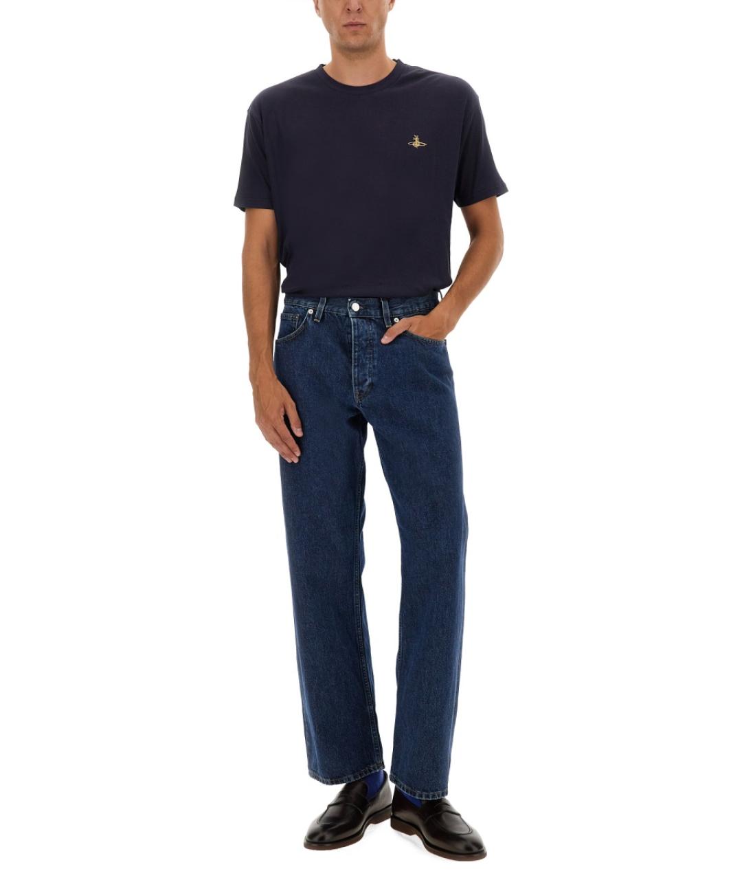 VIVIENNE WESTWOOD Синяя хлопковая футболка, фото 8