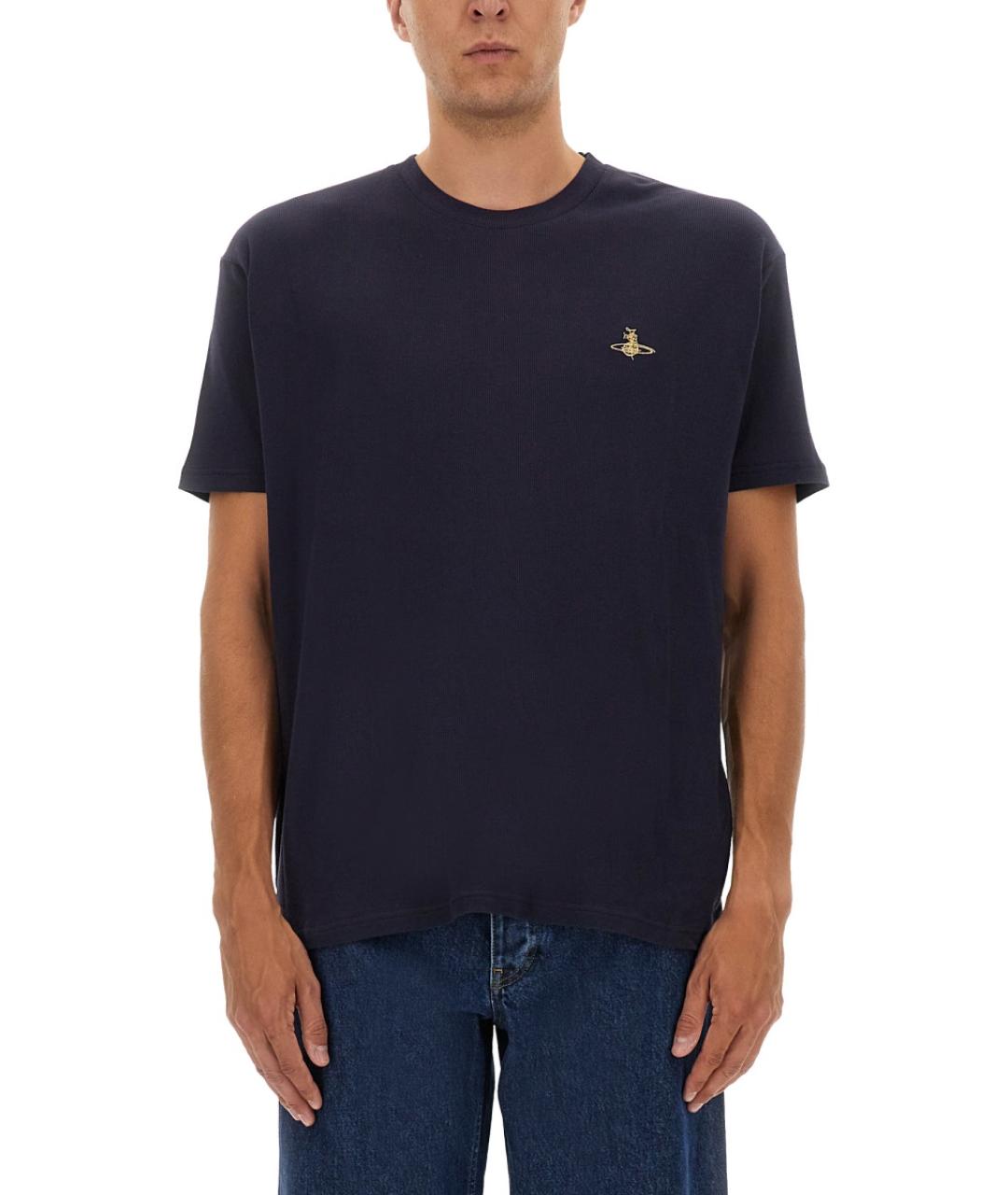 VIVIENNE WESTWOOD Синяя хлопковая футболка, фото 7