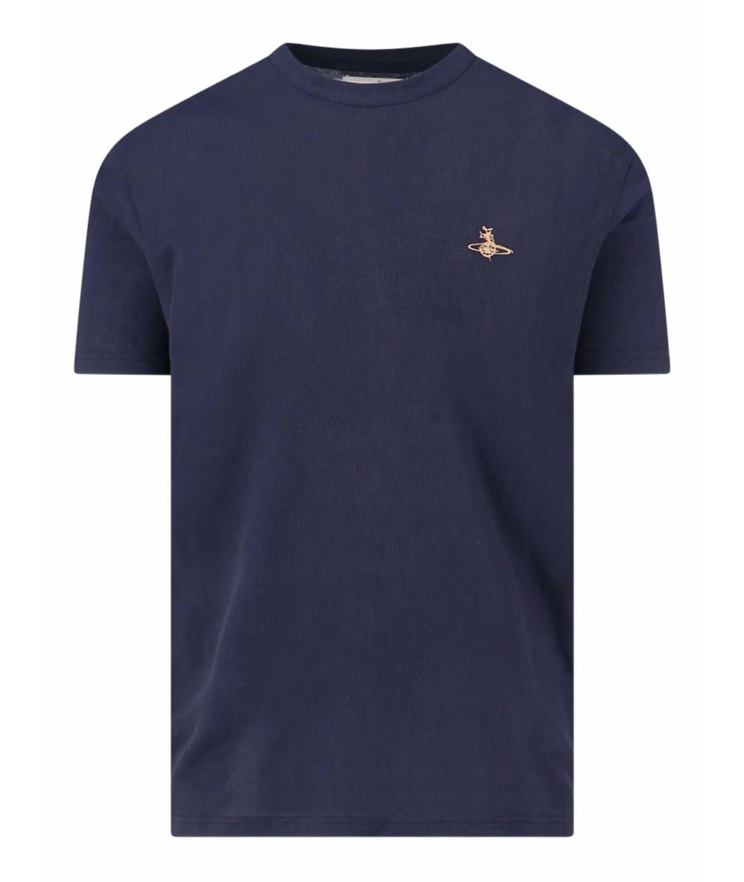 VIVIENNE WESTWOOD Синяя хлопковая футболка, фото 1