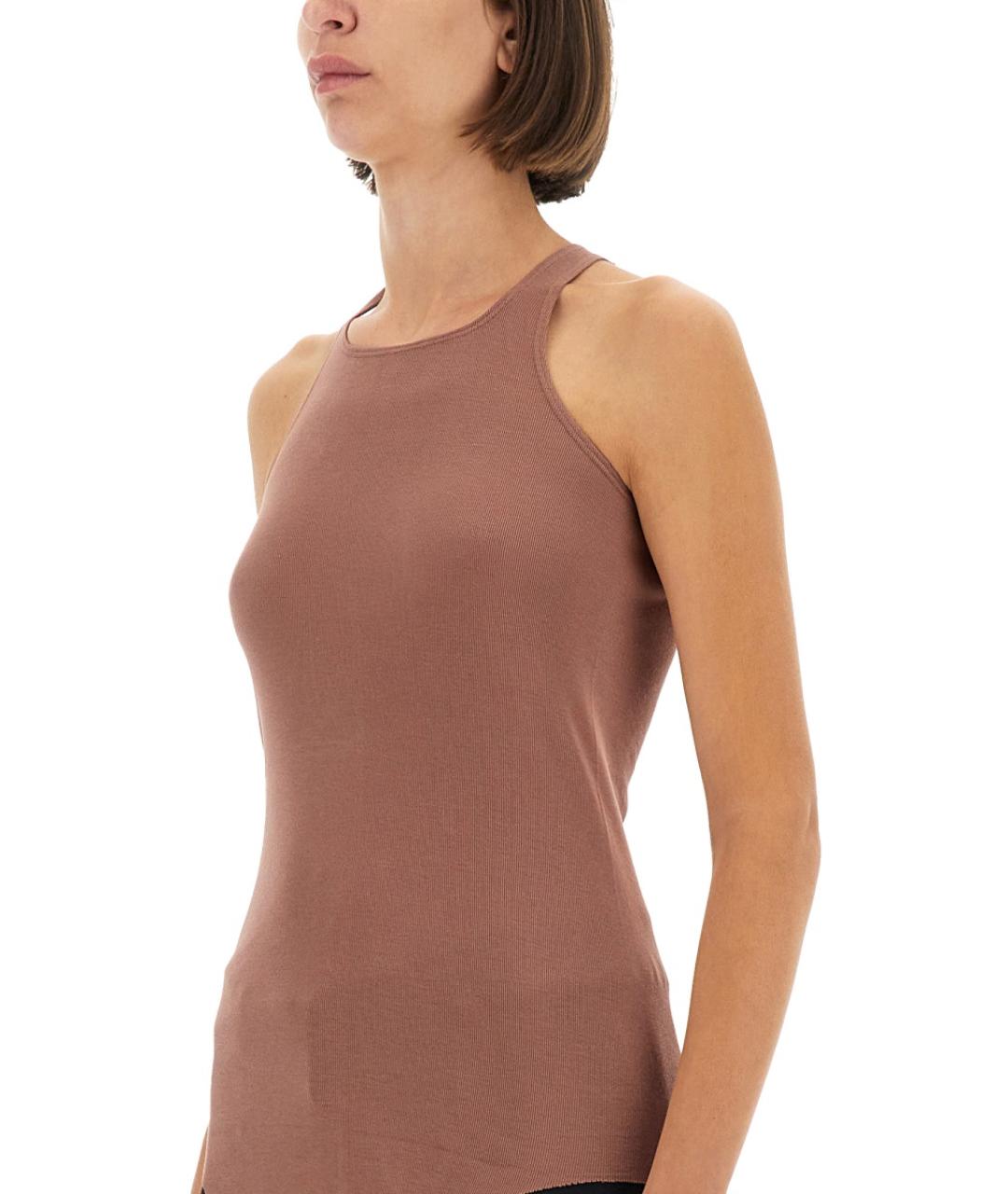 RICK OWENS Розовая вискозная блузы, фото 5