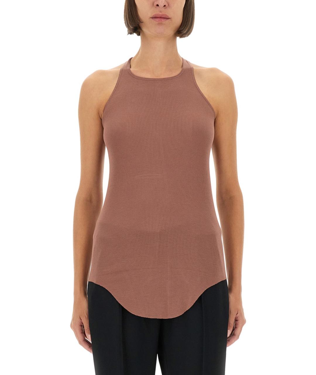 RICK OWENS Розовая вискозная блузы, фото 2