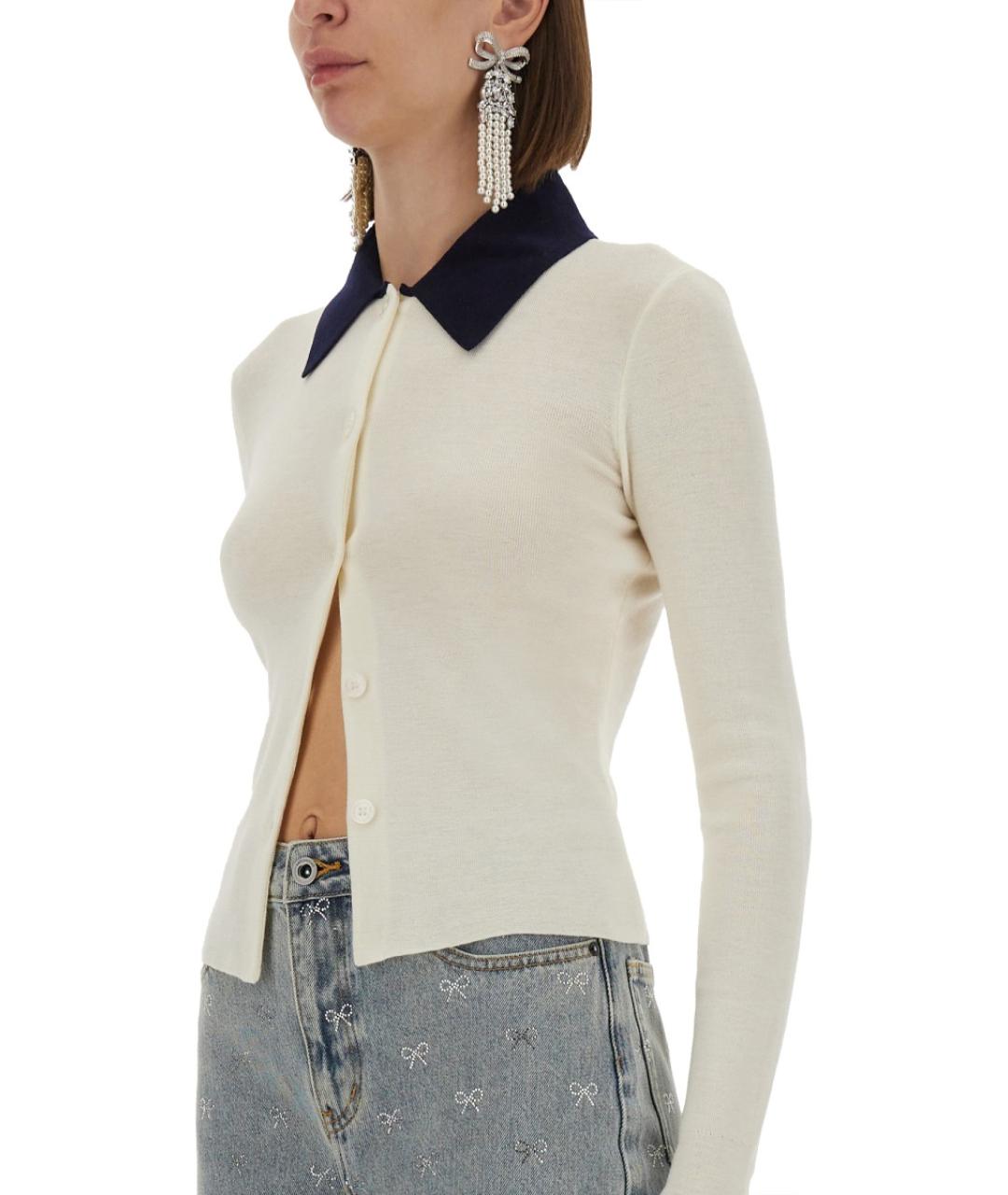 SELF-PORTRAIT Белый шерстяной джемпер / свитер, фото 5