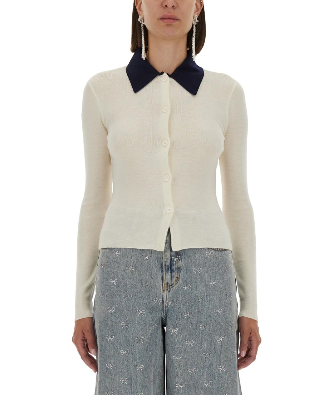 SELF-PORTRAIT Белый шерстяной джемпер / свитер, фото 2