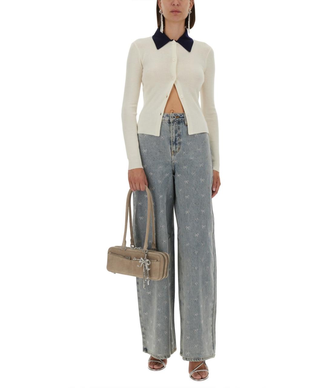 SELF-PORTRAIT Белый шерстяной джемпер / свитер, фото 3