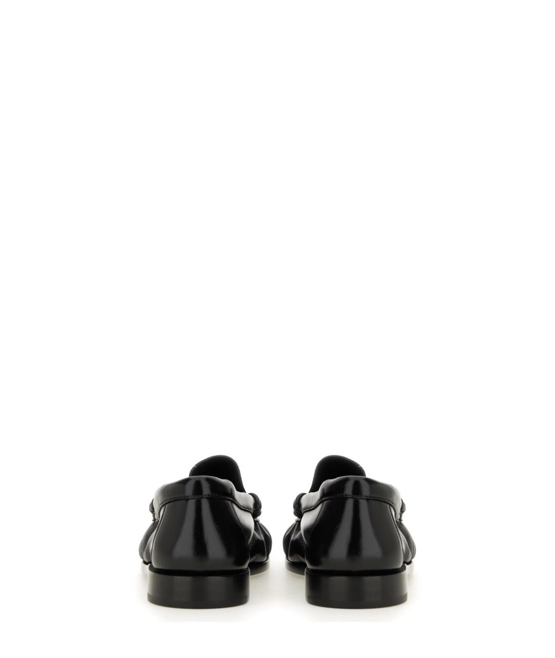 SAINT LAURENT Черные кожаные лоферы, фото 5