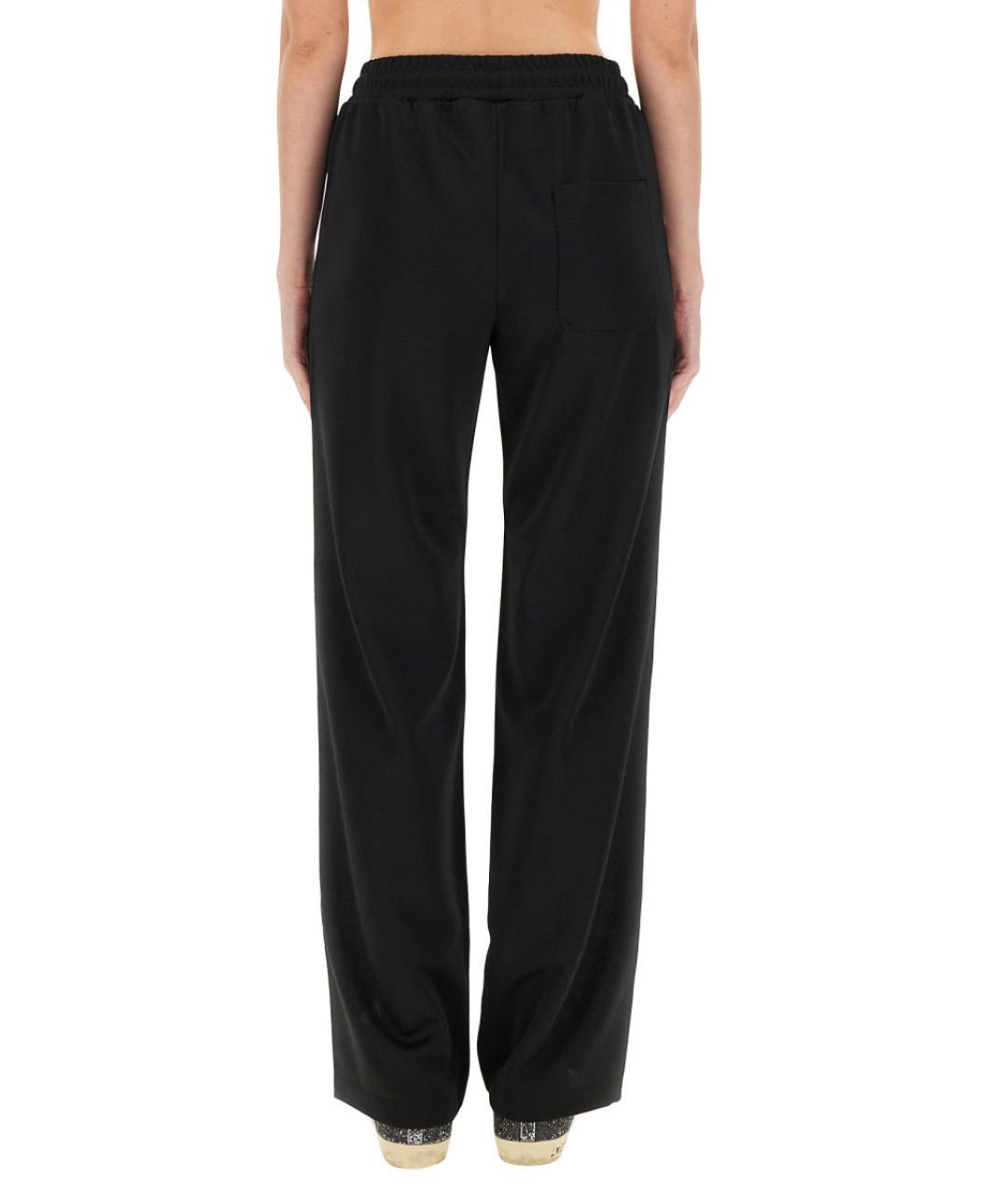 GOLDEN GOOSE DELUXE BRAND Черные полиэстеровые прямые брюки, фото 4