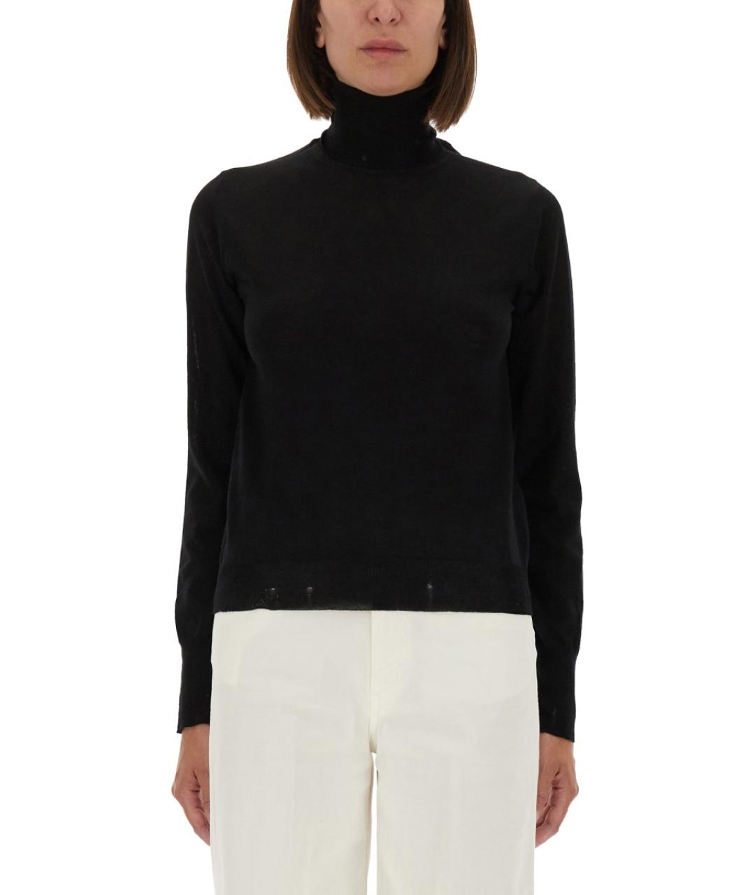 GOLDEN GOOSE DELUXE BRAND Черная шерстяная водолазка, фото 5