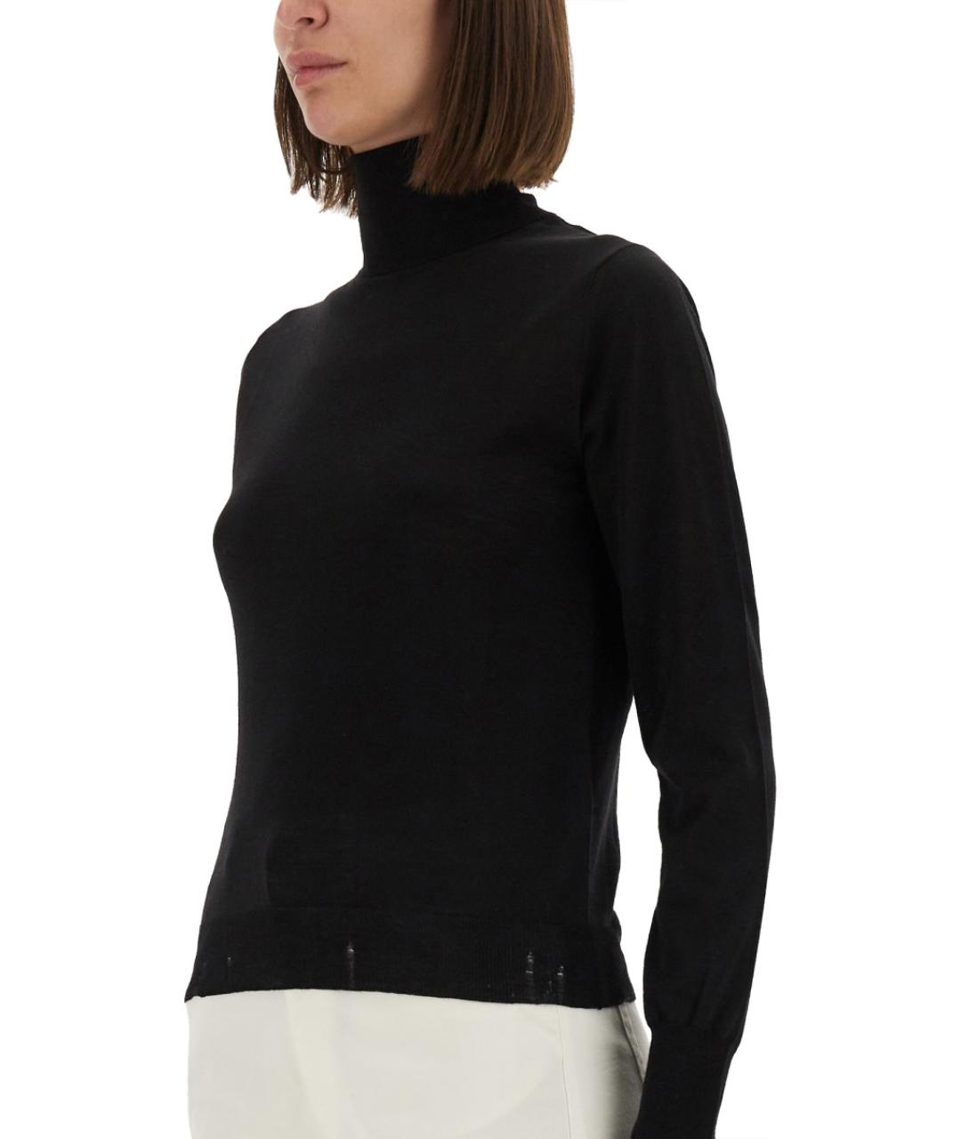 GOLDEN GOOSE DELUXE BRAND Черная шерстяная водолазка, фото 4