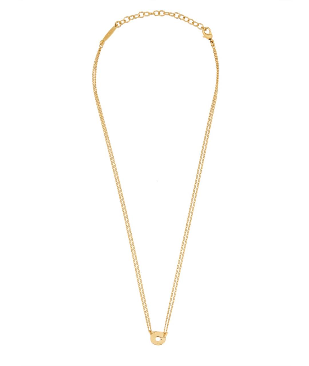 FERRAGAMO Золотая латунная цепочка, фото 2