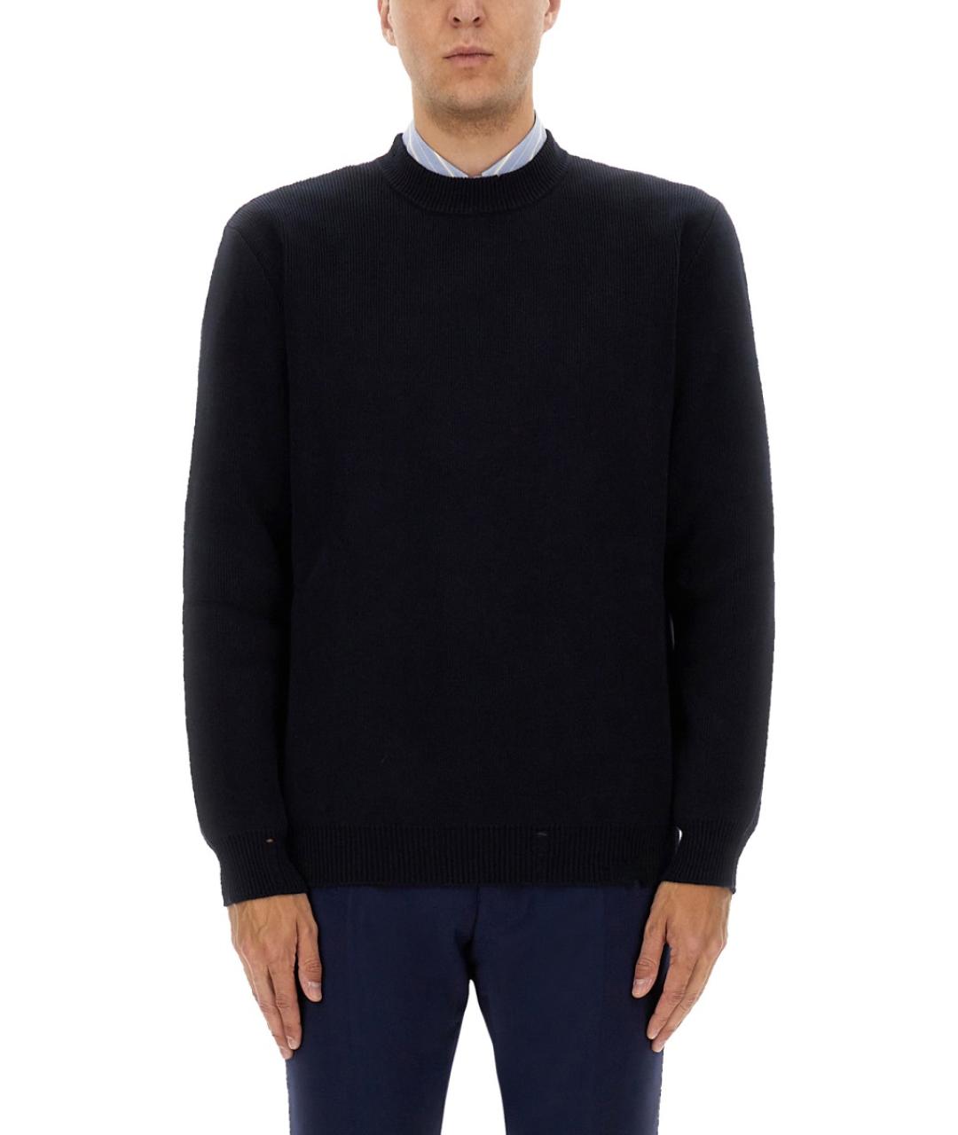 GOLDEN GOOSE DELUXE BRAND Синий хлопковый джемпер / свитер, фото 5