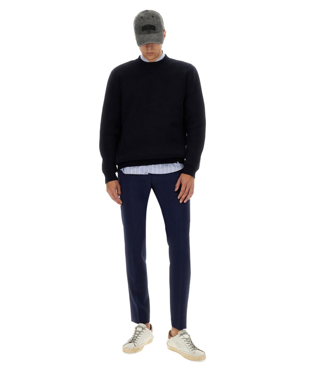 GOLDEN GOOSE DELUXE BRAND Синий хлопковый джемпер / свитер, фото 2