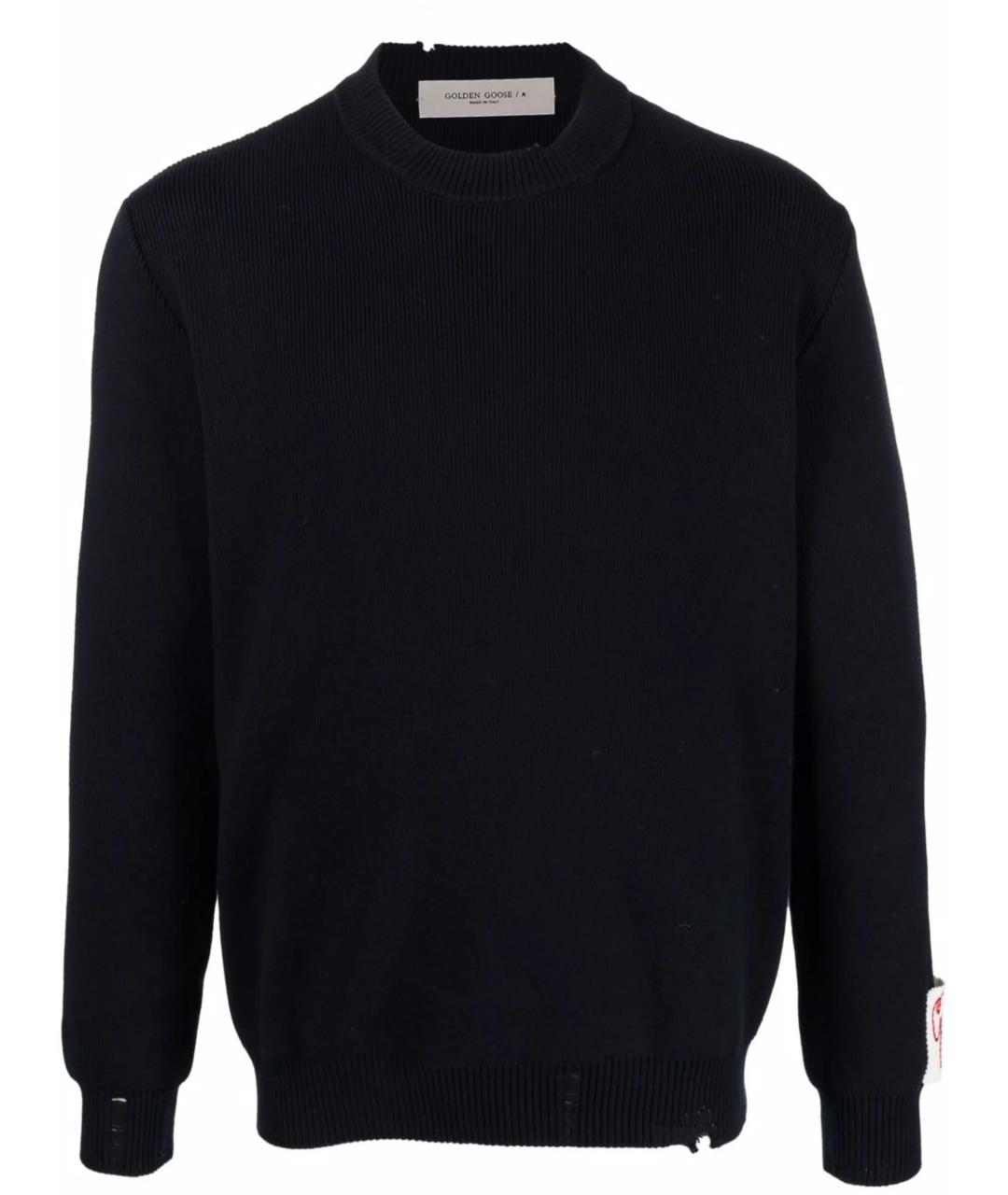 GOLDEN GOOSE DELUXE BRAND Синий хлопковый джемпер / свитер, фото 1