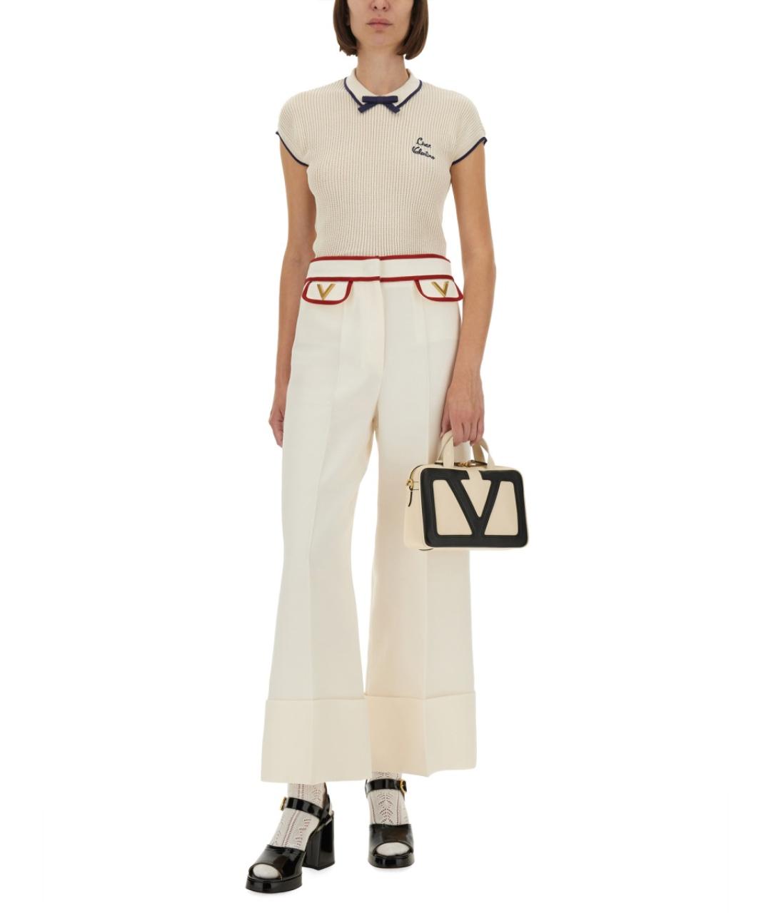 VALENTINO Белая хлопковая футболка, фото 3