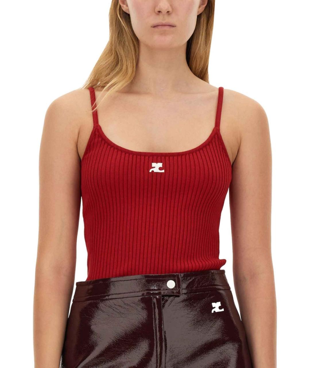 COURREGES Красная майка, фото 5