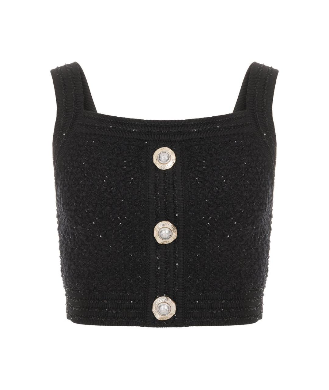 BALMAIN Черная вискозная блузы, фото 1