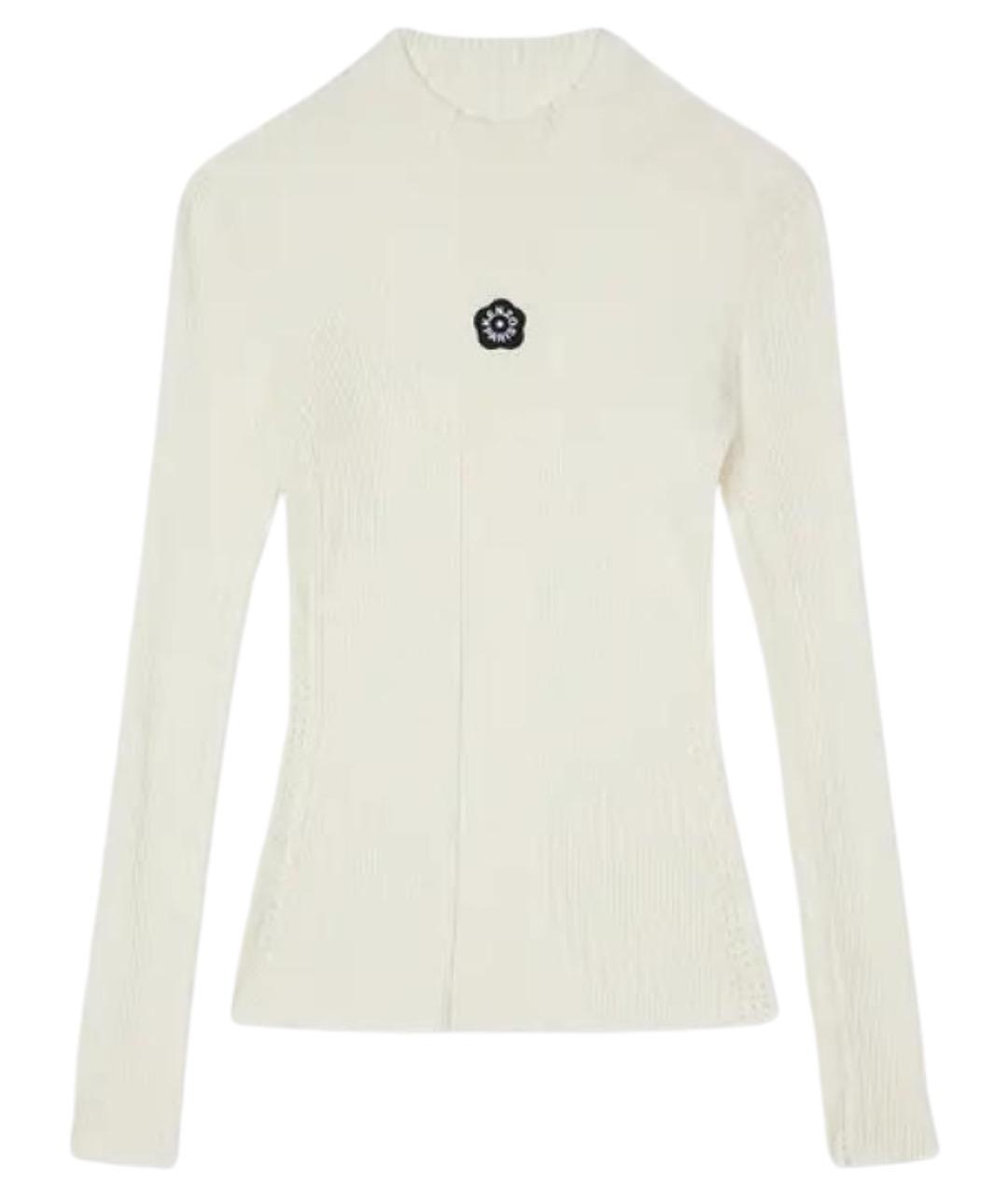 KENZO Белый вискозный джемпер / свитер, фото 1