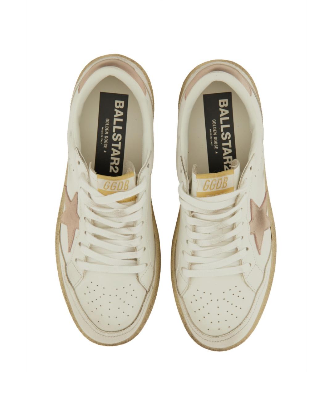 GOLDEN GOOSE DELUXE BRAND Белые кожаные кроссовки, фото 6