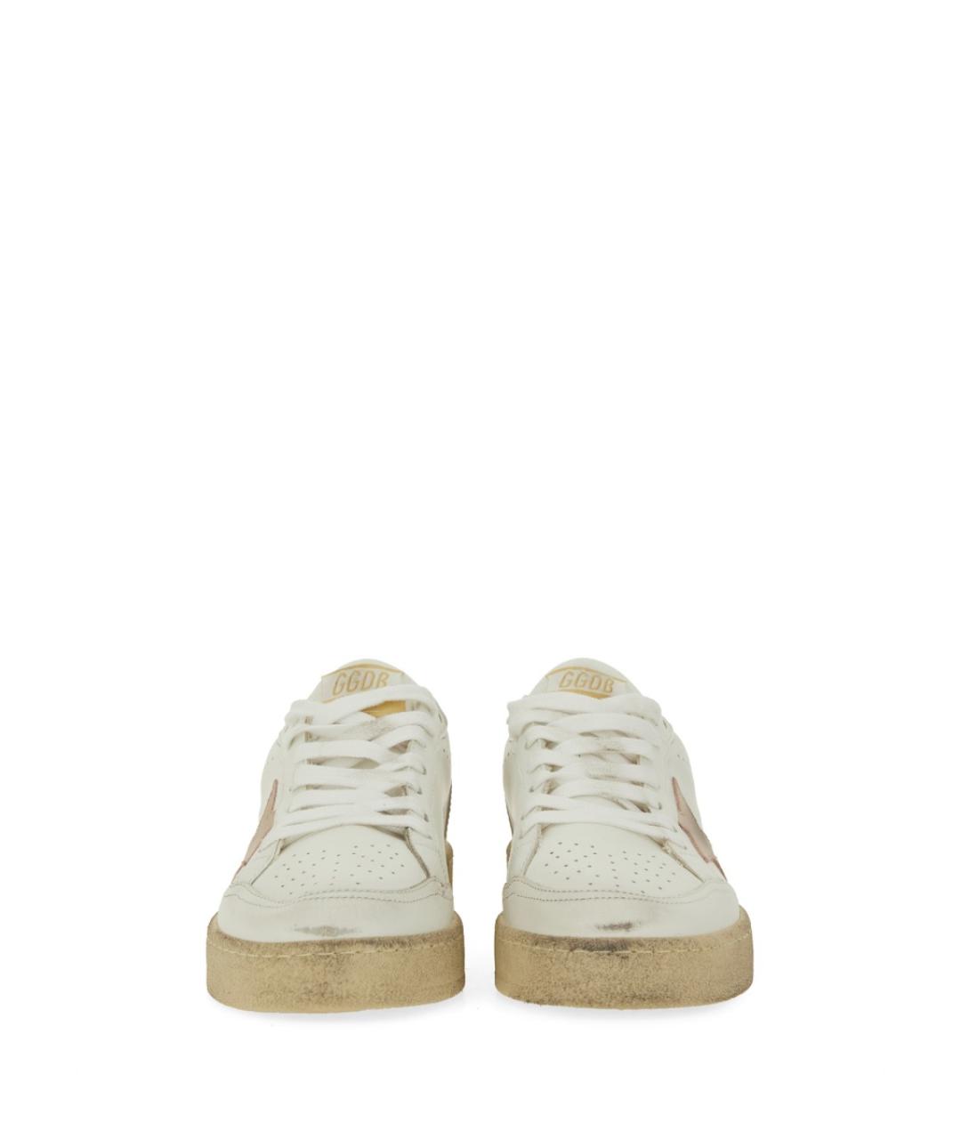 GOLDEN GOOSE DELUXE BRAND Белые кожаные кроссовки, фото 4